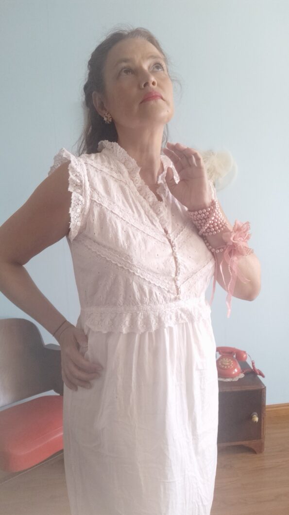 vestido vintage laise.