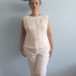 blusa vintage em tricô d