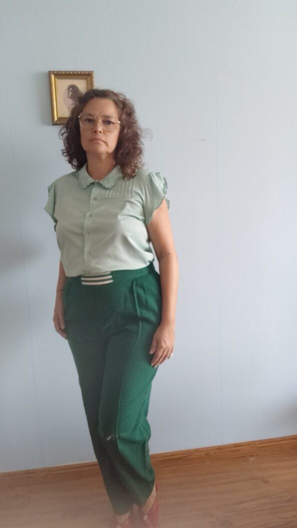 calça vintage anos 70;