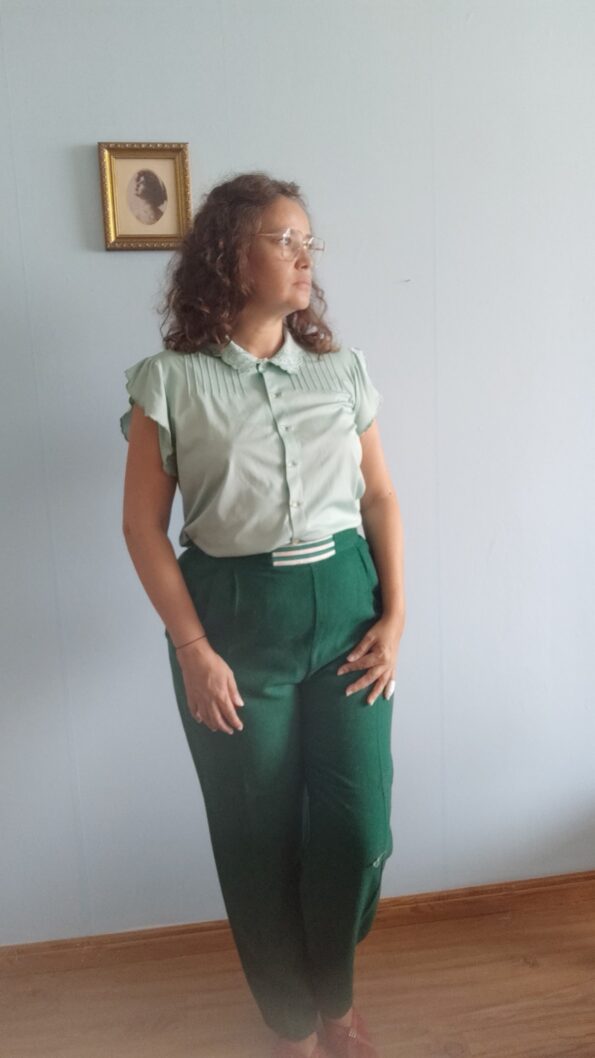 calça vintage anos 70 a