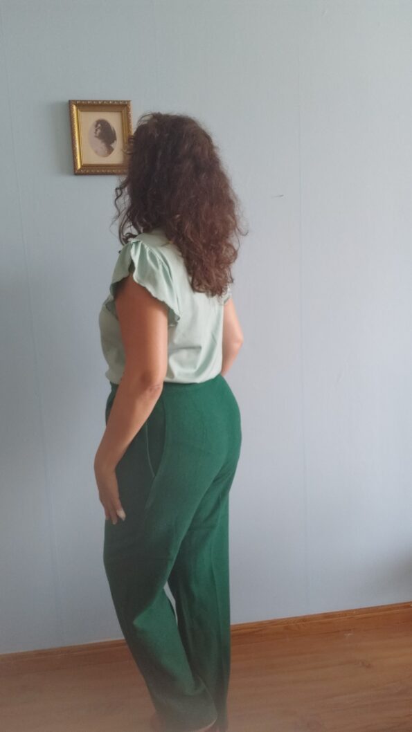 calça vintage anos 70;.