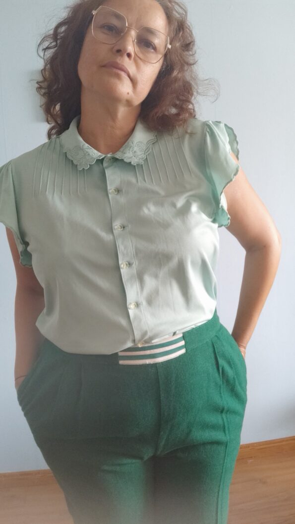 calça vintage anos 70.