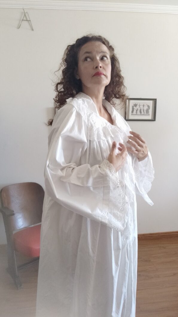 camisola vintage em algodão