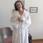 camisola vintage em algodão;