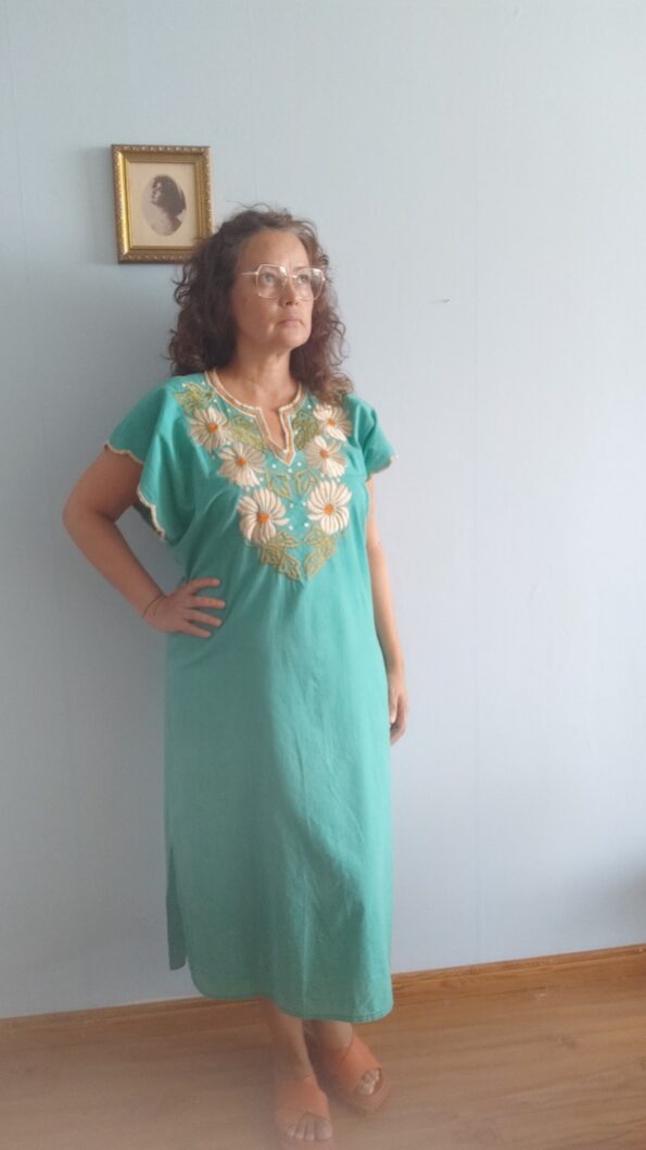 kaftan bordado vintage e