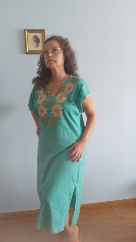 kaftan bordado vintage