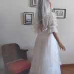 vestido vintage de noiva anos 1980.