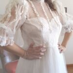 vestido vintage de noiva anos 1980.