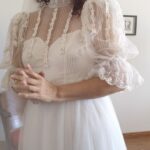 vestido vintage de noiva anos 1980.