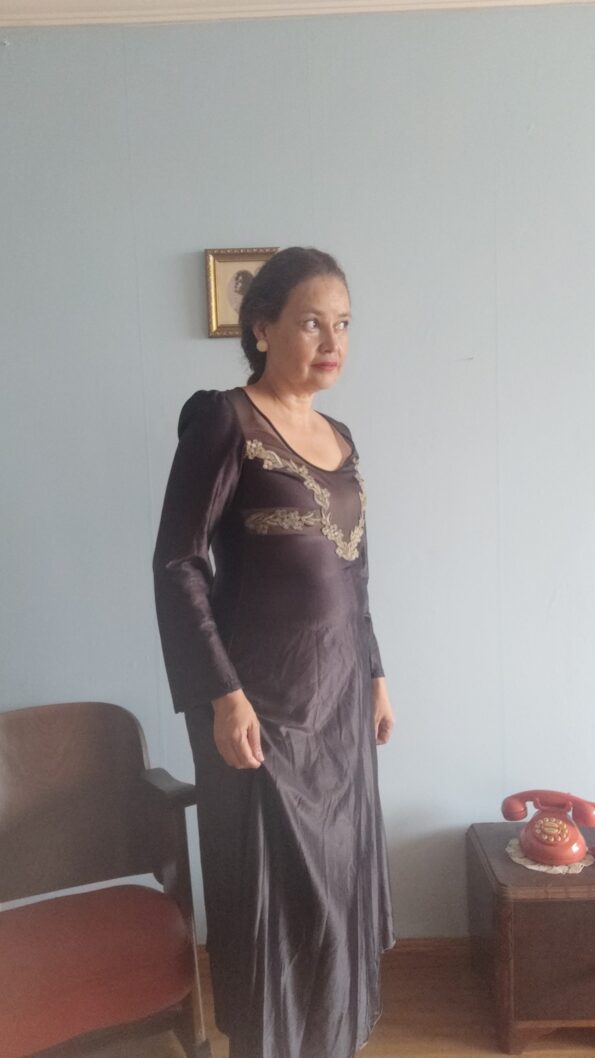 camisola vintage anos 70 preta