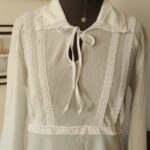 camisola vintage inverno azul