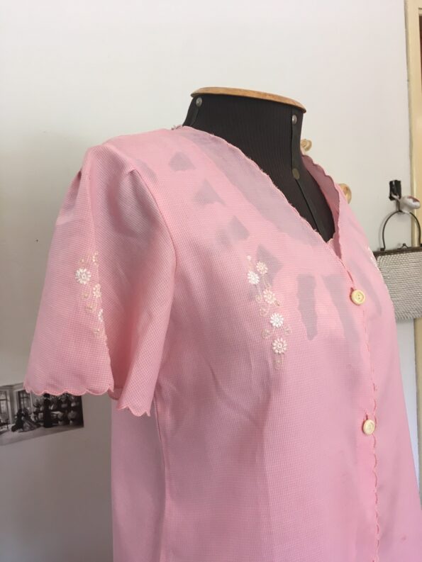 conjunto camisola e penhoar vintage a h