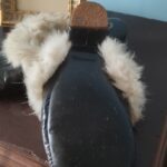 pantufa vintage preta,