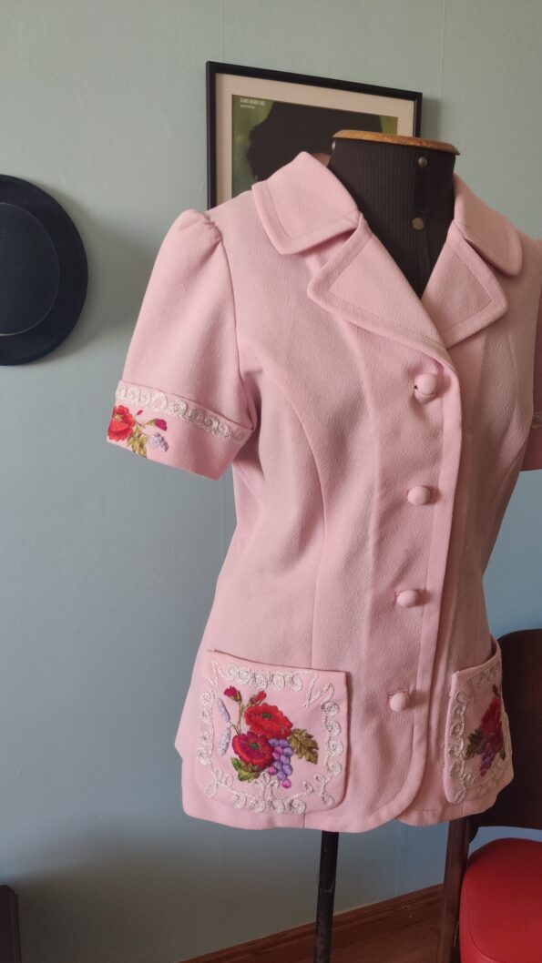 camisa vintage bordada a