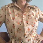 chemisier vintage anos 70 a