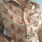 chemisier vintage anos 70 a