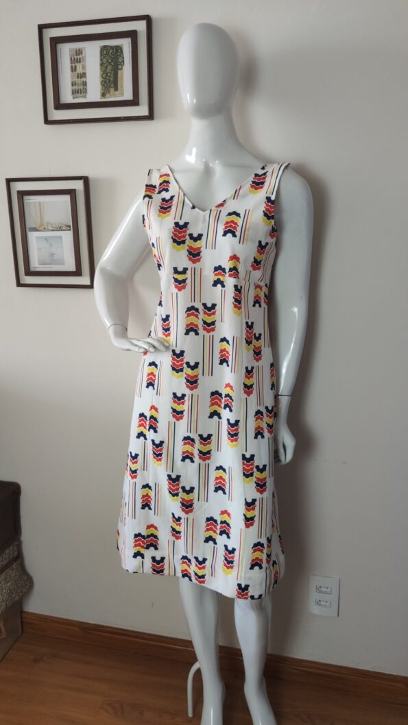 vestido vintage anos 70