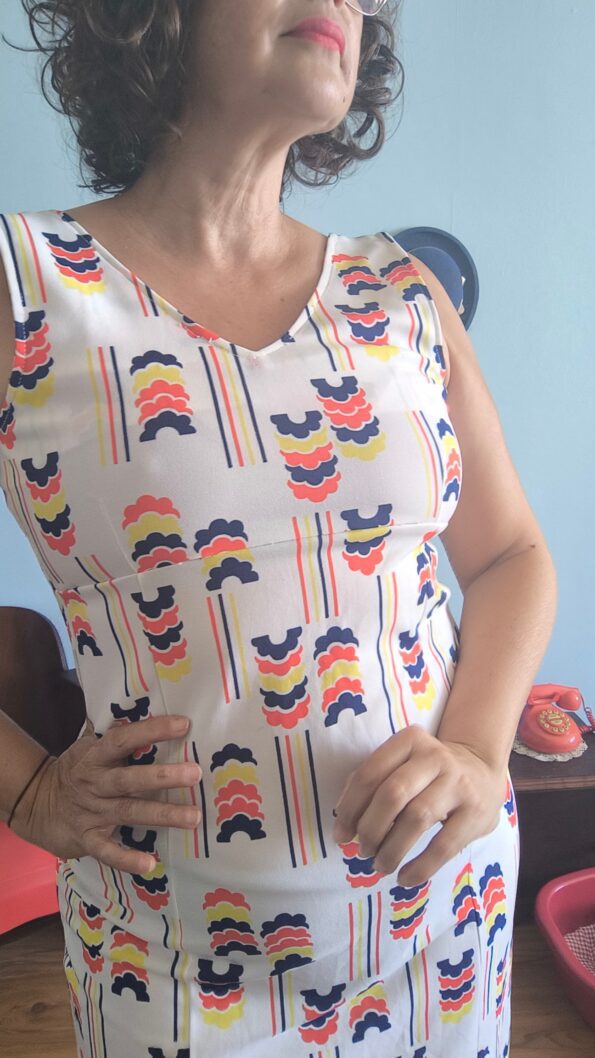 vestido vintage anos 70 a