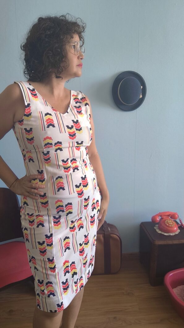 vestido vintage anos 70 c
