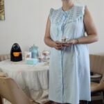 camisola vintage azul,