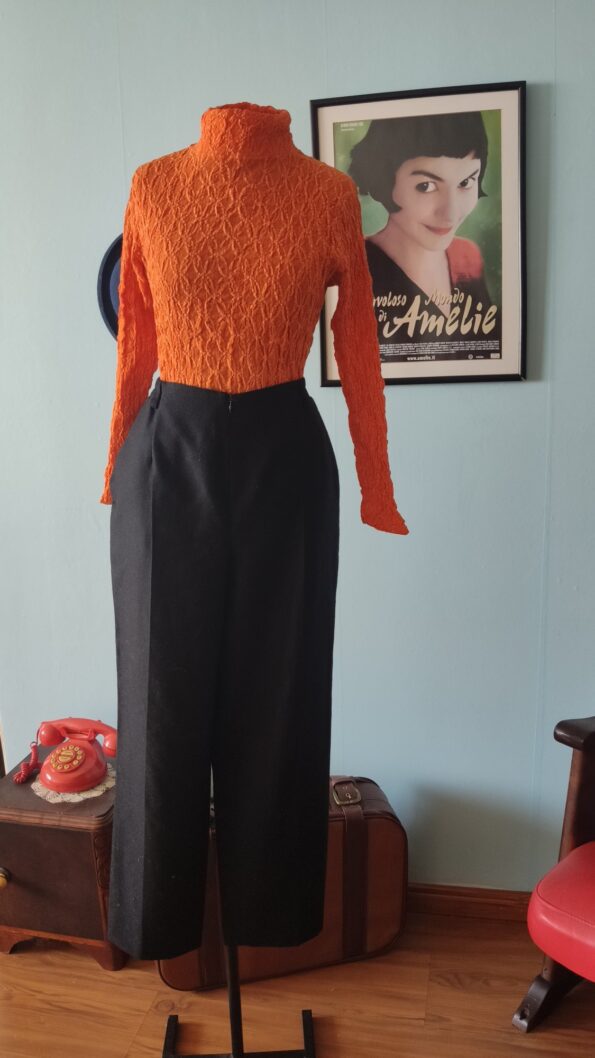 calça vintage em lã