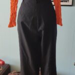 calça vintage em lã