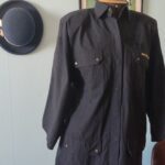 camisa safari vintage anos 80.,