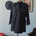 camisa safari vintage anos 80.,