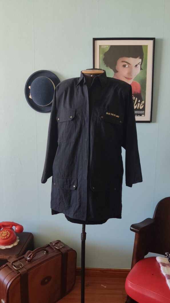 camisa safari vintage anos 80. b