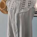camisola vintage azul,