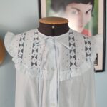 camisola vintage azul,