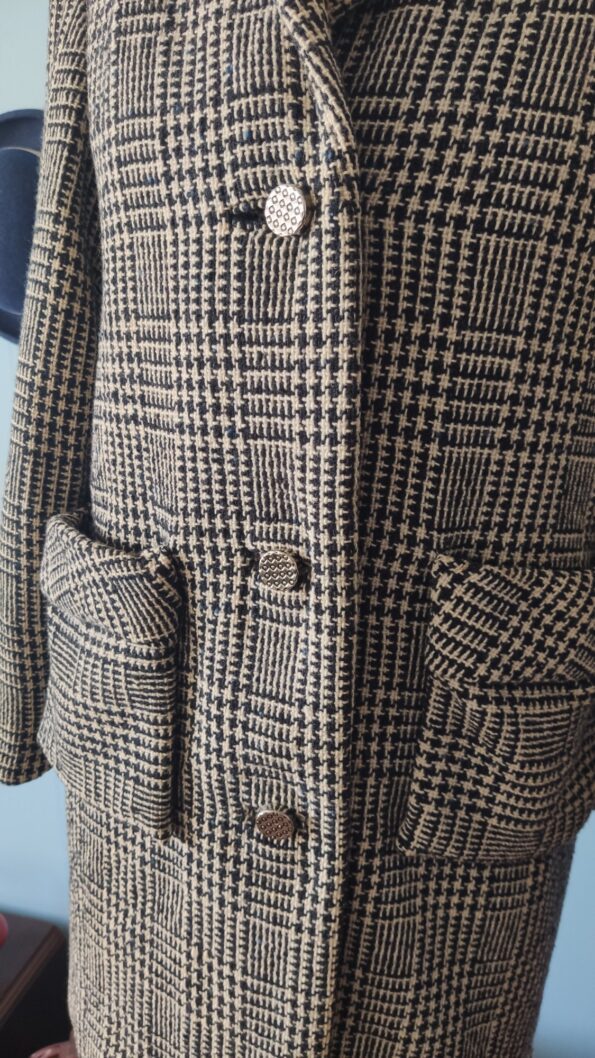 casaco vintage pied de poulle,