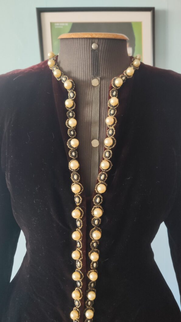 conjunto de festa vintage anos 80 veludo.