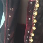 conjunto de festa vintage anos 80 veludo a