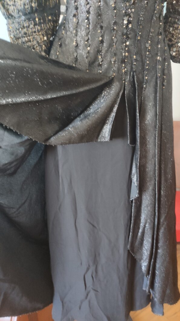 vestido de festa anos 80 lamê .