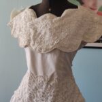 vestido vintage de debutante anos 80 b