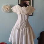 vestido vintage de debutante anos 80 b