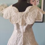vestido vintage de debutante anos 80 b