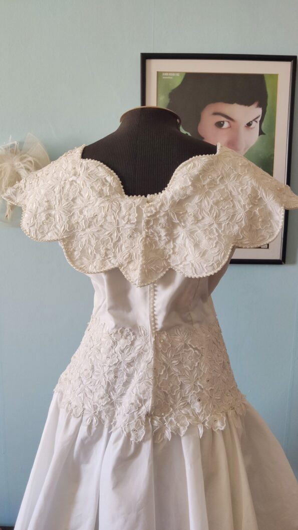 vestido vintage de debutante anos 80 d