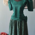 vestido vintage de festa anos 80 c