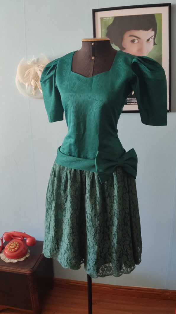 vestido vintage de festa anos 80 ,