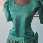vestido vintage de festa anos 80 c