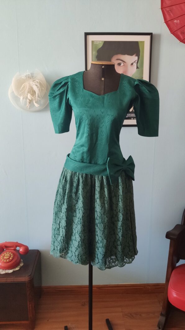 vestido vintage de festa anos 80 c