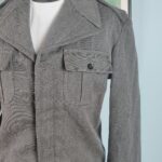jaqueta vintage estilo militar ,