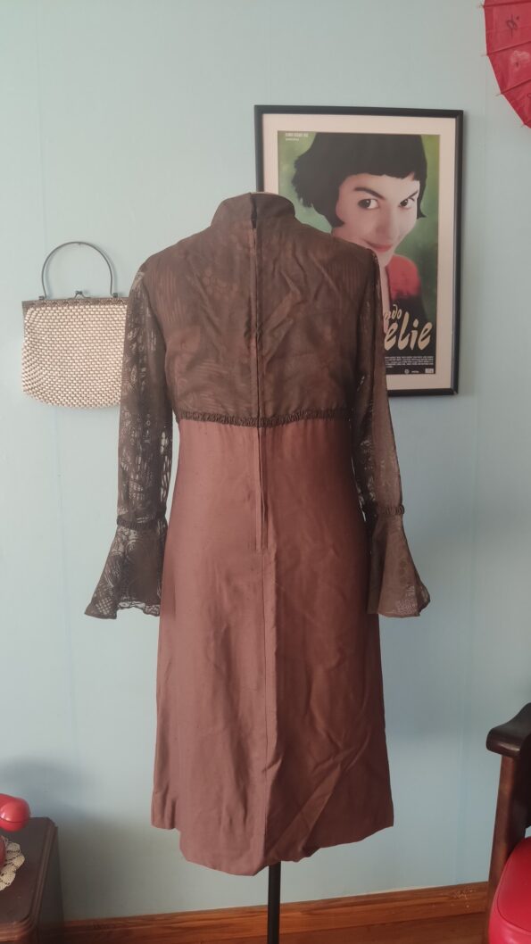 tubinho vintage anos 60 marrom