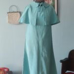 vestido traézio anos 60 ,