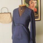 vestido vintage longo anos 60.