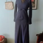vestido vintage longo anos 60.